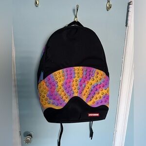 Sprayground Pop Shark DLX Black Backpack
